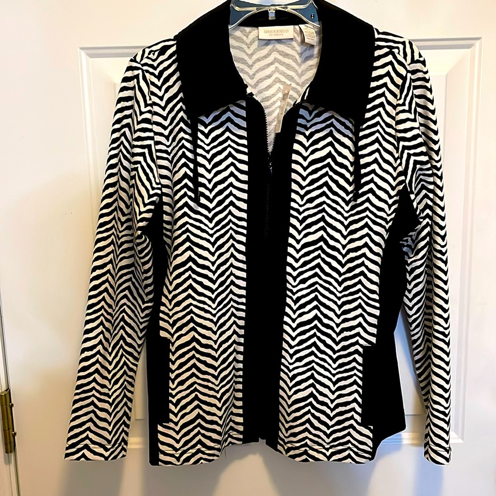 Chicos Weekends Margot Chevron Jacket